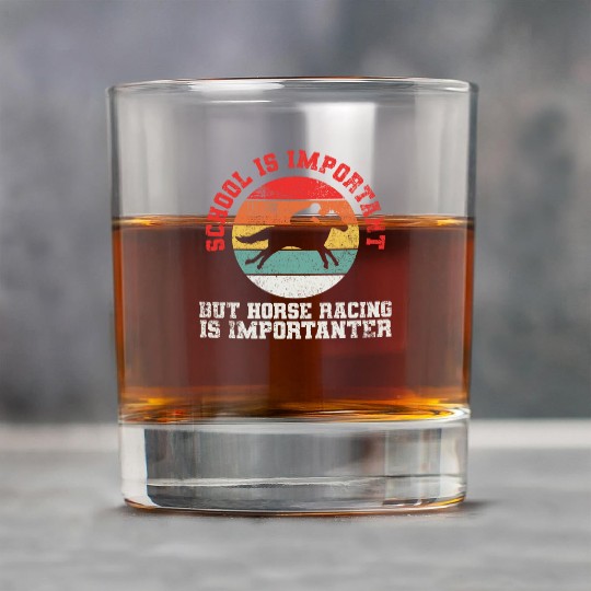 Horse Racing Equestrian Horse Racers Rock Glasses