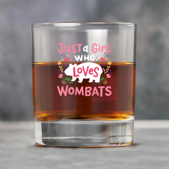 Wombat Australian Wombat Lover Rock Glasses