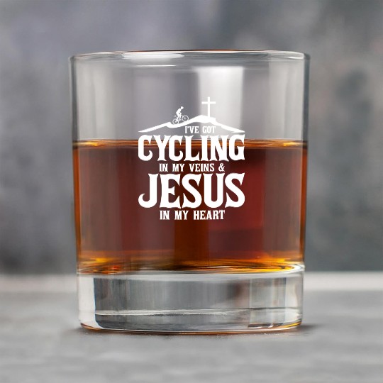 Jesus Cycling Lover Cyclist Bicycling Rock Glasses