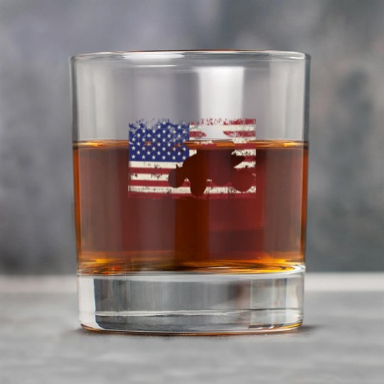 ATV Quad USA American Flag Four Wheeler Rider Rock Glasses