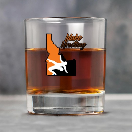 Idaho Wrestling (State Colors) Rock Glasses