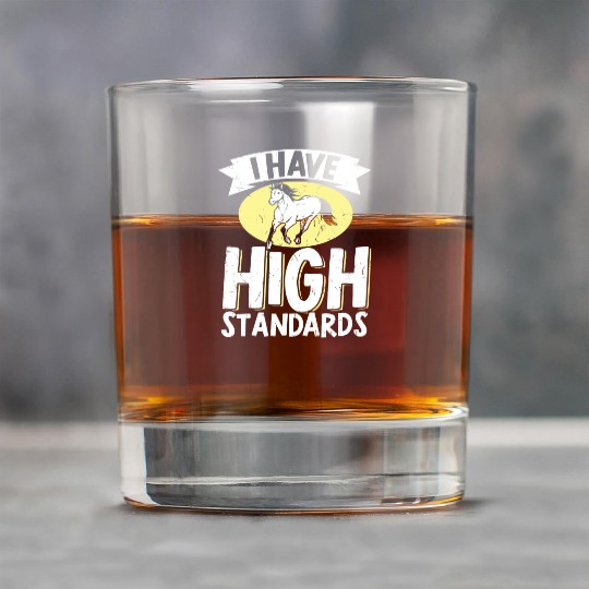Horse Lover Equestrian Riding I Have High Rock Glasses