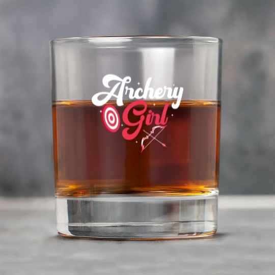 Archery Girl Archer Target Bow & Arrows Rock Glasses