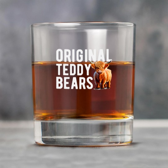 Original Teddy Bears Highland Cow Scottish Cattle Rock Glasses