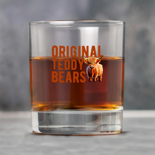 Original Teddy Bears Highland Cow Scottish Cattle Rock Glasses