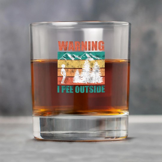 Wanderlust funny I love peeing outside Rock Glasses