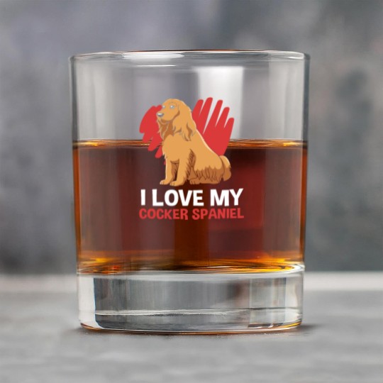 Dog Lover I Love My Cocker Spaniel Rock Glasses