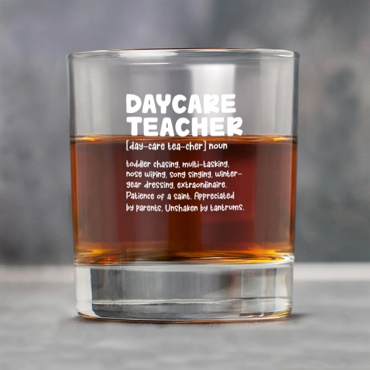 Daycare Teacher Definition Rock Glasses
