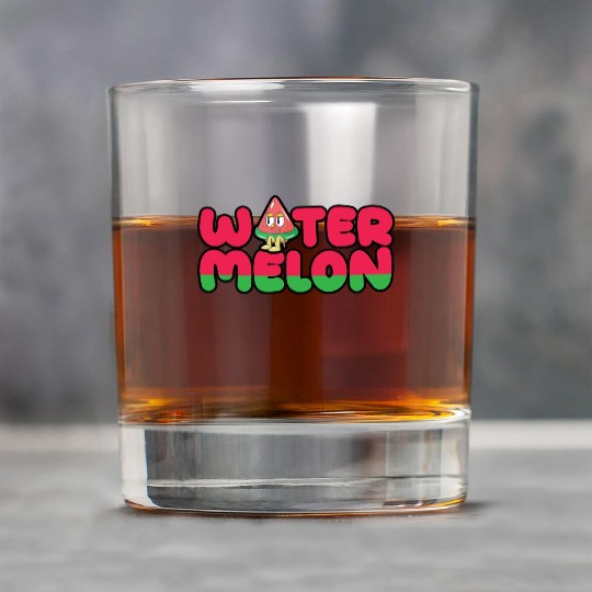 Sweet watermelon typography. Rock Glasses