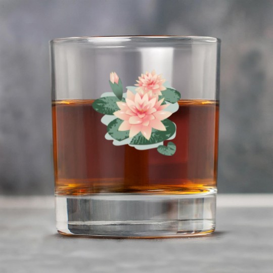 Water lily flower with bud in water lily pond Rock Glasses