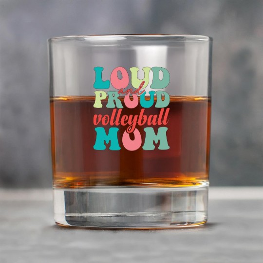 Loud and proud volleyball mom 01 Rock Glasses