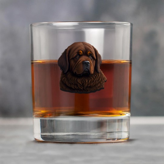 Brown Newfie Rock Glasses