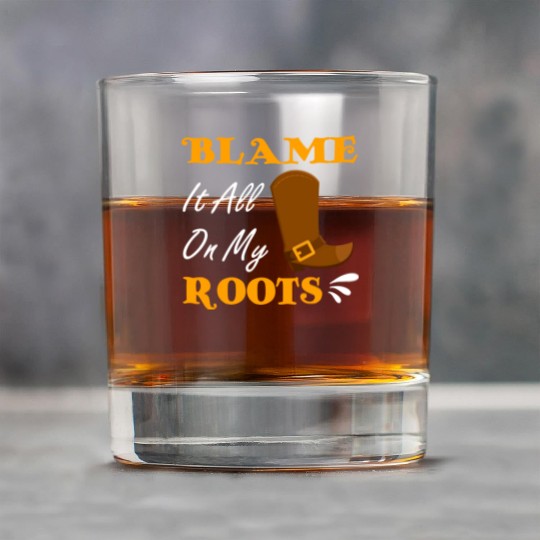 Blame It All On My Roots Country Music Lover Rock Glasses