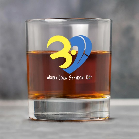 Love World Down Syndrome Awareness Day Love 3 Rock Glasses