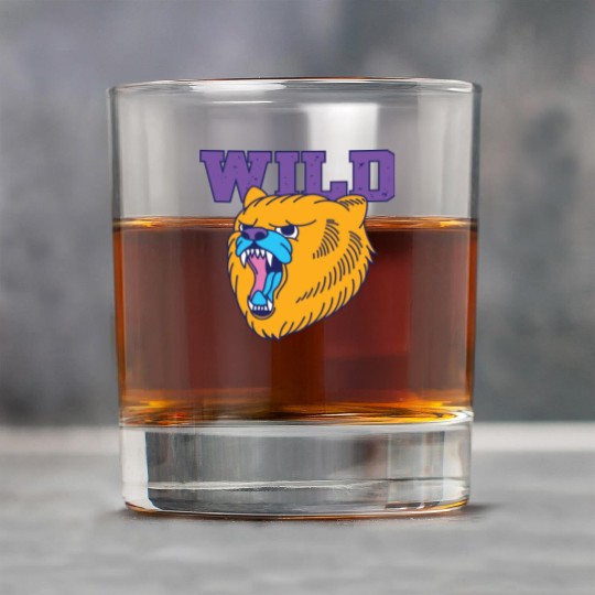 The fierce wild bear old school style Rock Glasses