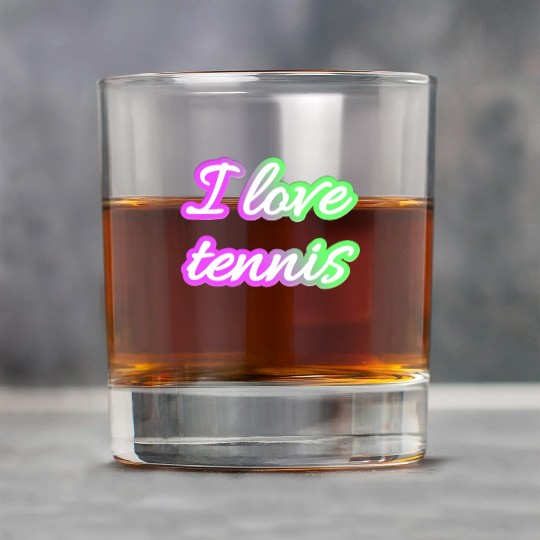 I love tennis and tennis lover Rock Glasses