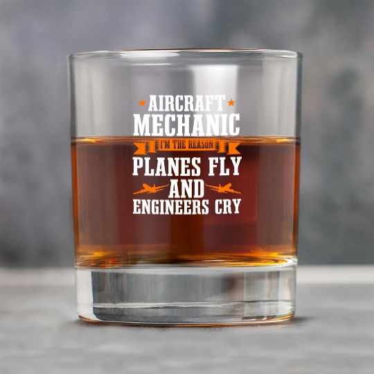 Aircraft Mechanic Rock Glasses