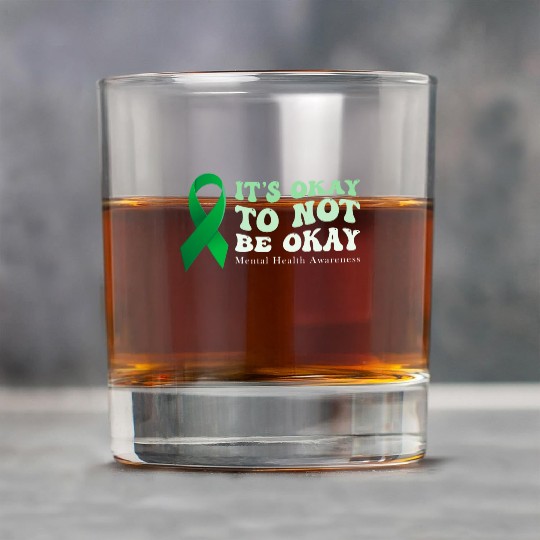 its okay to not be okay Mental Health Awareness Rock Glasses