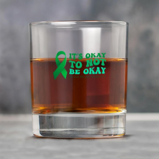 its okay to not be okay Mental Health Awareness Rock Glasses