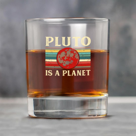 Pluto is a Planet Space Astronomy Science Geek Rock Glasses