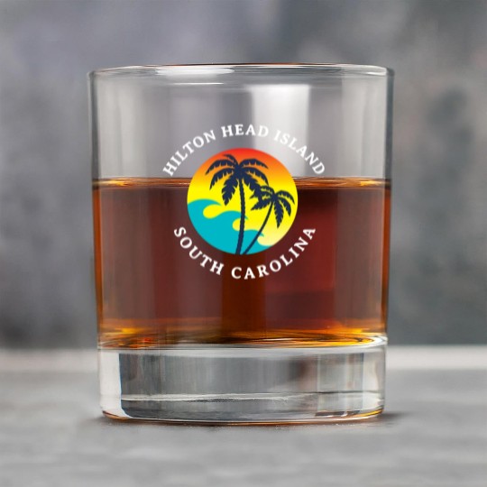 Hilton Head Island South Carolina Rock Glasses
