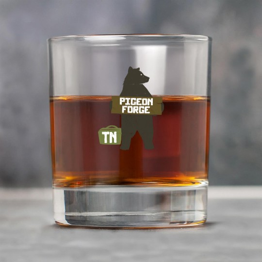 Pigeon Forge Tennessee Great Smoky Mountains Bear Rock Glasses
