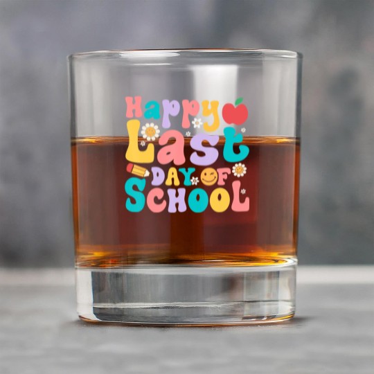 Happy Last Day Of School Teacher student Rock Glasses