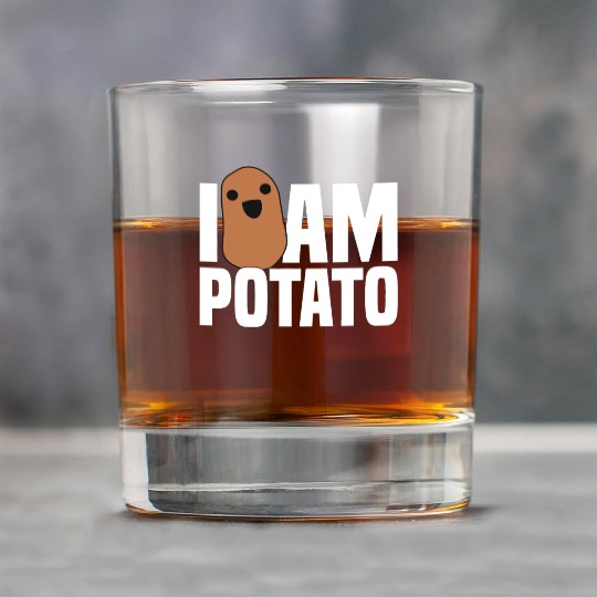 I Am Potato - Funny Potato, Food Rock Glasses