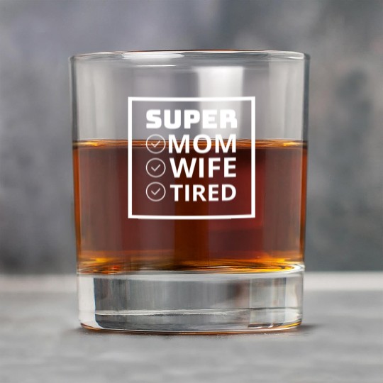 vintage international women's day mom,wife,tired Rock Glasses