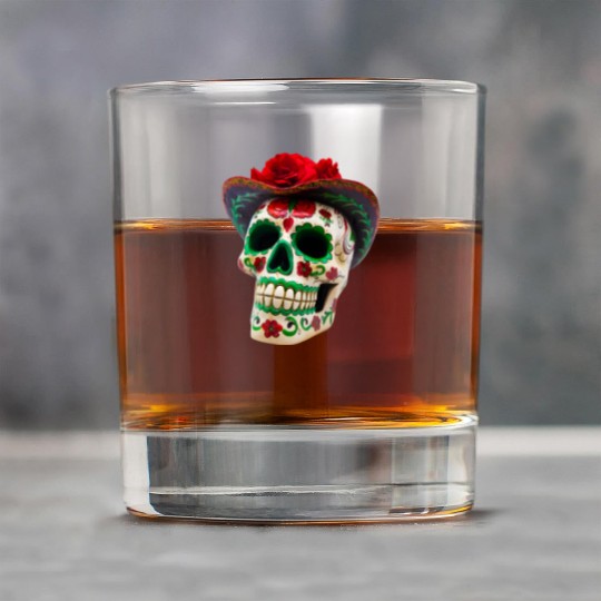 Realistic Floral DOTD Skull Rock Glasses