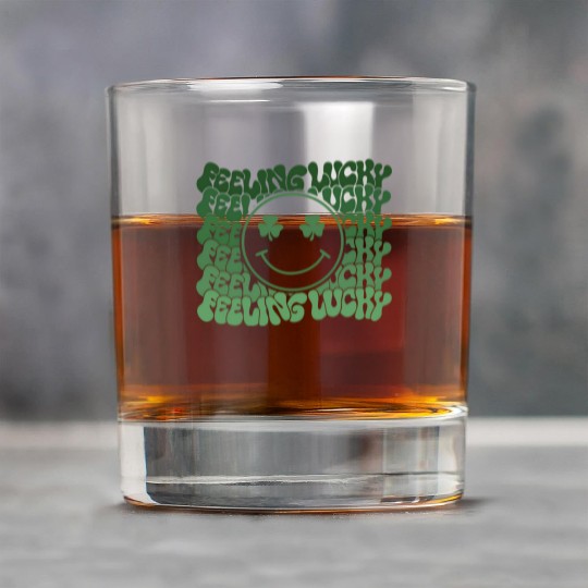 Feeling Lucky Saint Paddys Irish Smiling Icon Sham Rock Glasses
