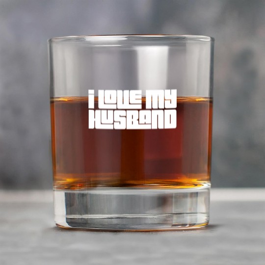 I Love My Husband Rock Glasses
