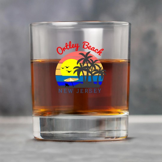 Ortley Beach New Jersey Beach Sunset Rock Glasses