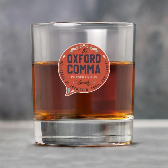 The Oxford Comma Preservation Society Team Oxford Rock Glasses