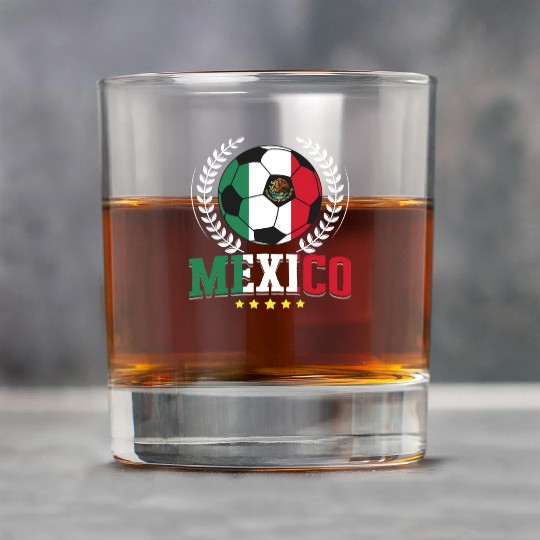 Mexico Flag Mexican Soccer Player Sports Enthusias Rock Glasses