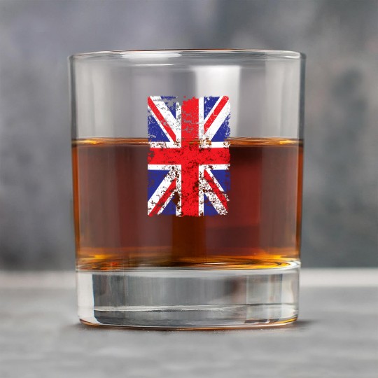 Union Jack British Flag Great Britain Novelty Rock Glasses