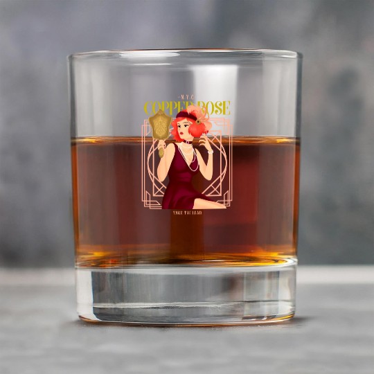 Nyc Copper Rose The Great Gatsby Rock Glasses
