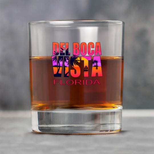 Del Boca Vista Retirement Community Novelty Rock Glasses