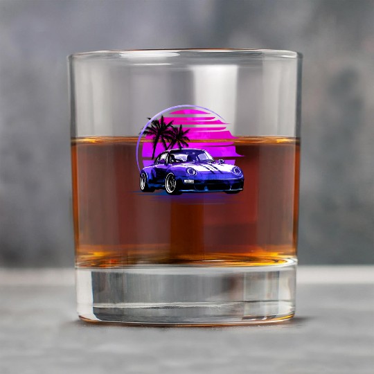 Vaporwave Sunset 80S Car Rock Glasses
