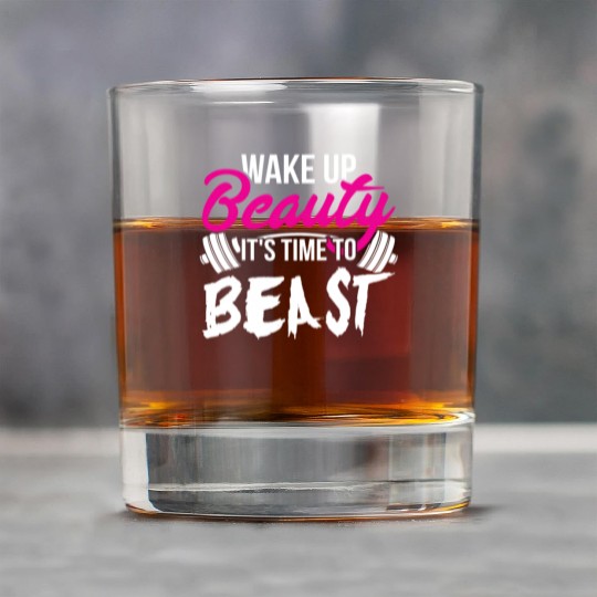 Wake Up Beauty It'S Time To Beast Gym Rock Glasses