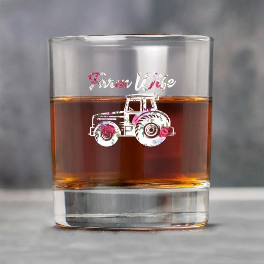 Farm Farmer Farming Tractor Farmer'S Rock Glasses