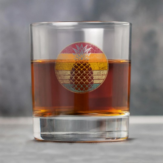 Pineapple Fruit Style 70S 80S Rock Glasses
