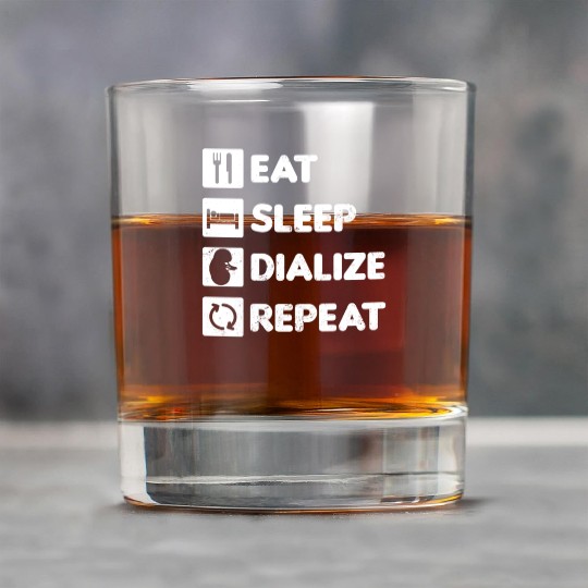 Dialysis Nurse Rock Glasses Eat Sleep Dialize Repeat Gift