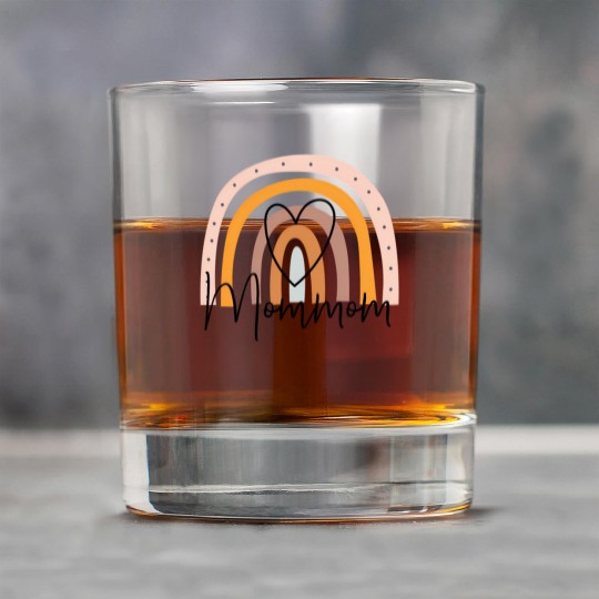 Mommom Rainbow Heart Grandma Mother'S Day Rock Glasses