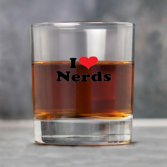 Cute I Love Nerds Rock Glasses