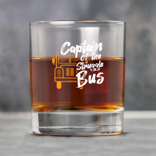 Captain Of The Struggle Bus School Bus Driver Rock Glasses