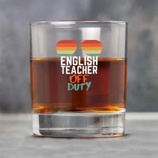 Teacher Off Duty English Teacher Rock Glasses