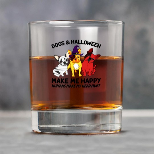 Frenchie Dog Halloween Dog Lover Rock Glasses