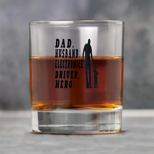 Dad Husband Driver with graphic father's day Rock Glasses