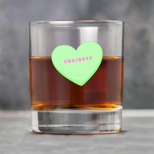 unhinged conversation heart Rock Glasses